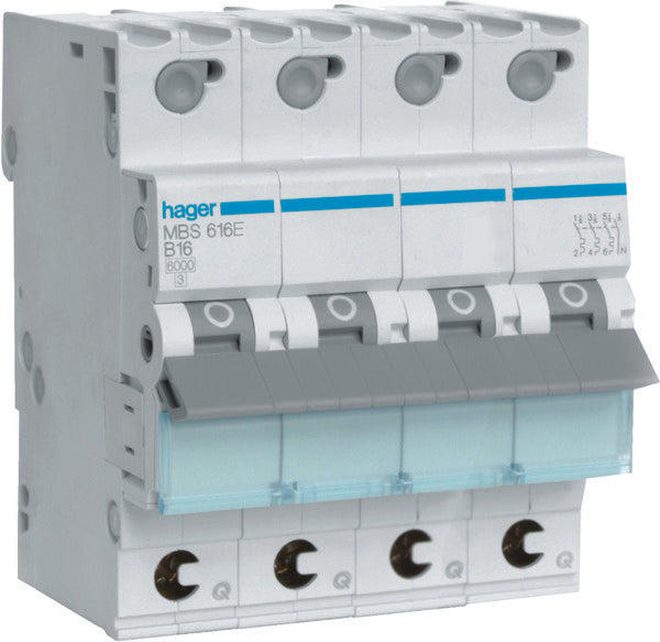 Hager Quickbusbar Circuit Breaker - MBS616E
