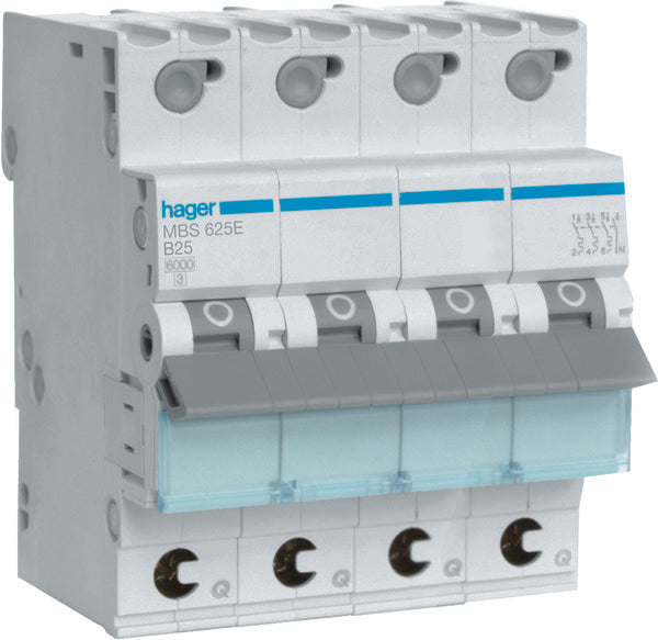 Hager Quickbusbar-Leistungsschalter - MBS625E