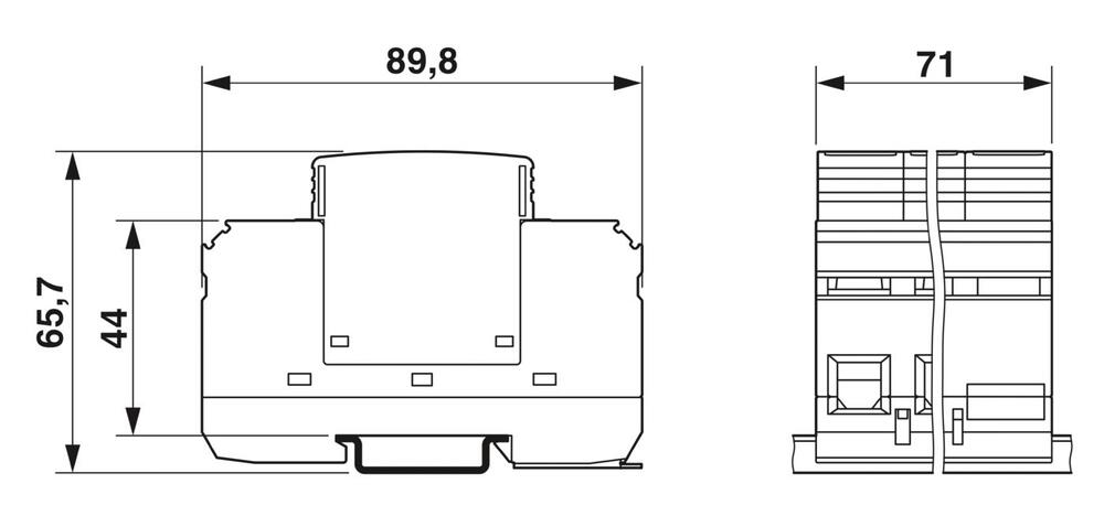 Phoenix Contact VAL-MS Netz-Überspannungsschutzgerät - 2838209