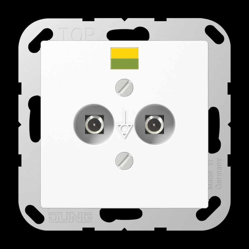 Jung AS500 Potentialausgleichs-Steckdose - A565-2NWW