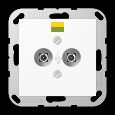 Jung AS500 Potentialausgleichs-Steckdose - A565-2NWW