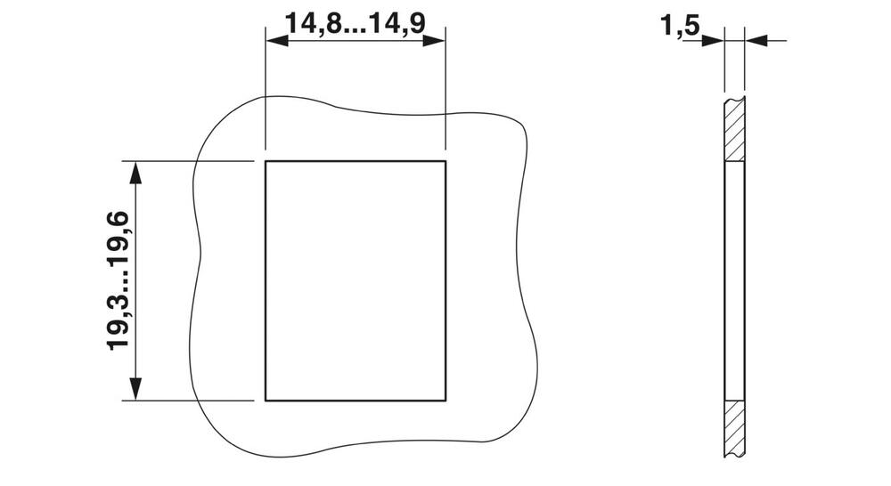 Phoenix Contact VS-Kontaktblock für Rechteckstecker - 1689064