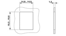 Phoenix Contact VS-Kontaktblock für Rechteckstecker - 1689064