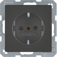 Hager Berker Q.1/Q.3 Wall Outlet (WCD Switchgear) - 47236086