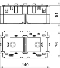 OBO Mounting Box Wall channel - 6288583