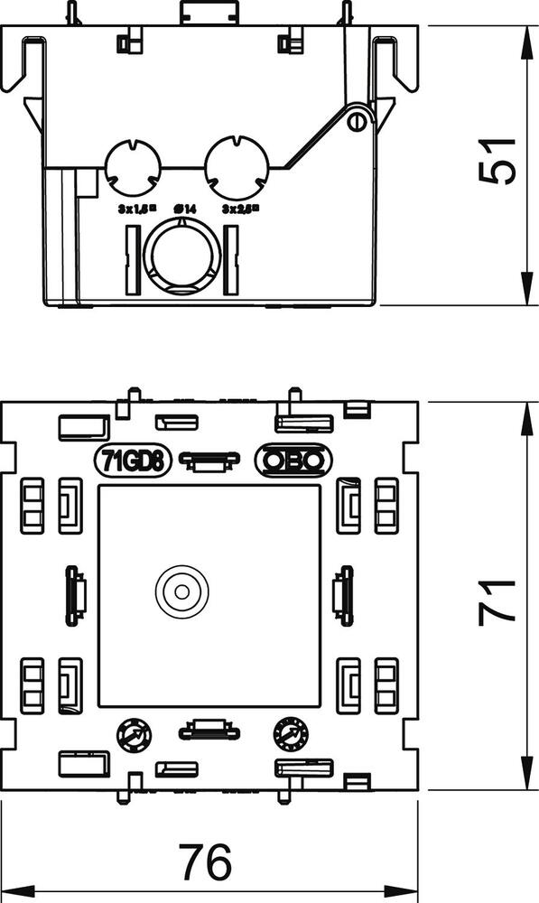 OBO Montagebox Wandkanal - 6288569
