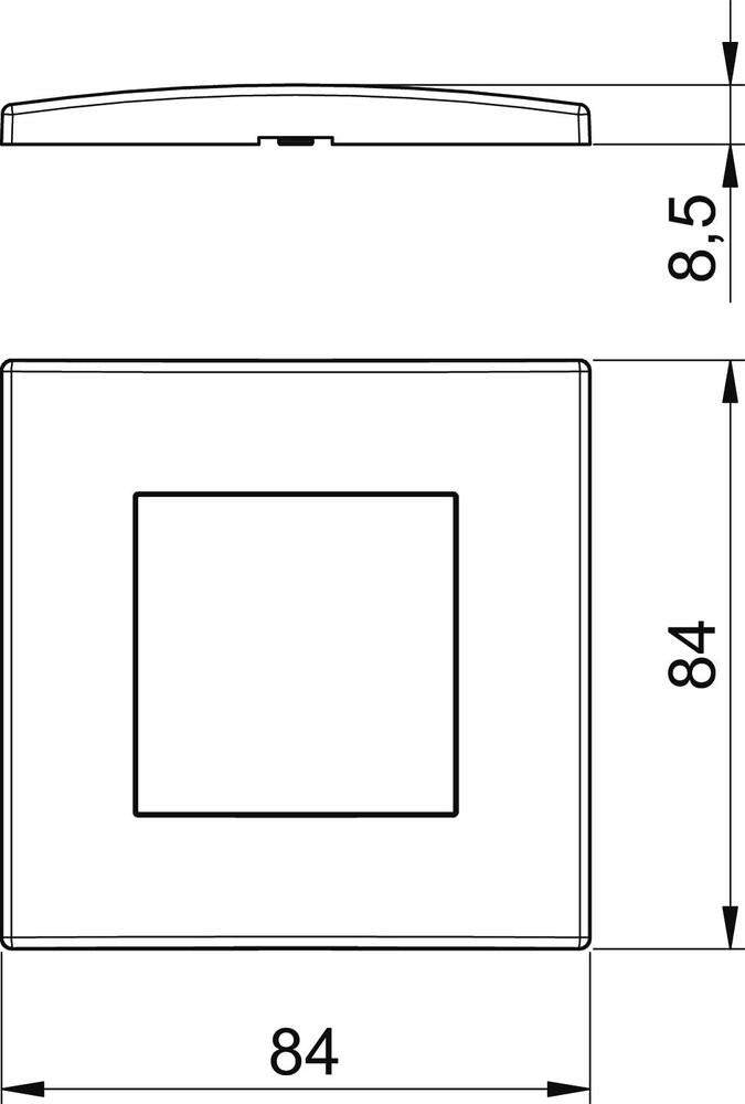 OBO Abdeckrahmen Schaltanlage - 6119322 [2 Stück]
