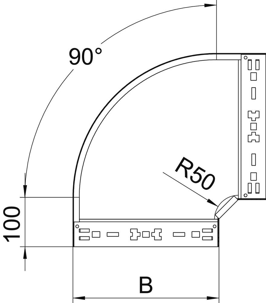 OBO Magic Bend/corner Piece Cable Tray - 6041132