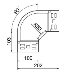 OBO Magic Bend/Eckstück Kabelrinne - 6041130