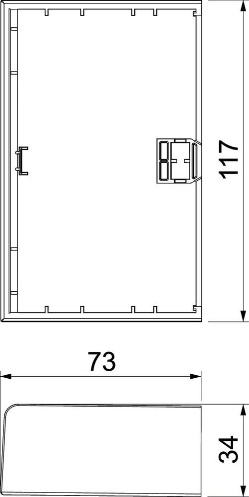 Rehau by OBO SIGNA End Plate Wall channel/pillar - 6132775