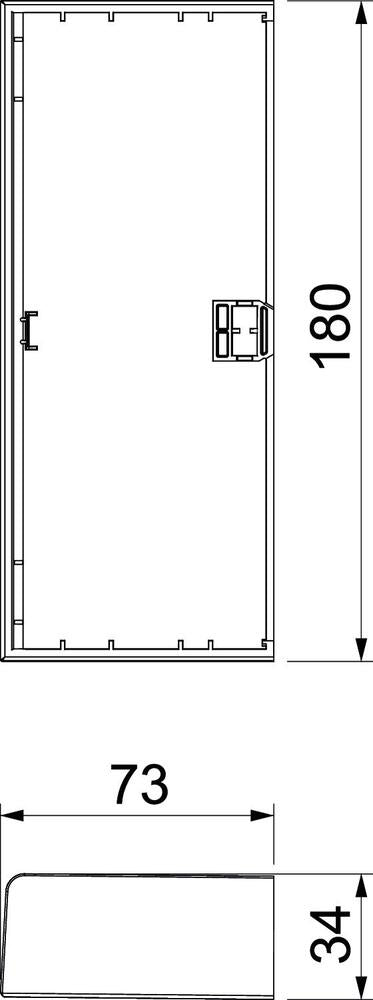 Rehau by OBO SIGNA End Plate Wall channel/pillar - 6132781