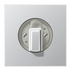 Jung Aluminum/Gold Steel/Chrome Control Element/Central Plate Switchgear - AL1941