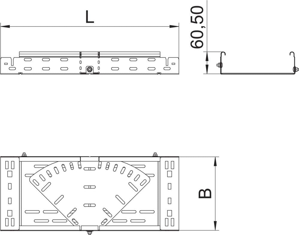 OBO Knick/Eckstück Kabelrinne - 6040484