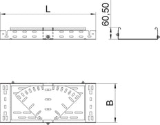 OBO Knick/Eckstück Kabelrinne - 6040484