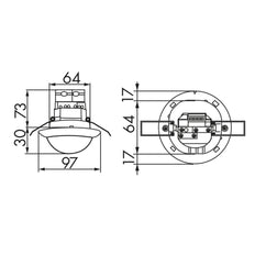 BEG Luxomat Bewegungsschalter (komplett) - 92586