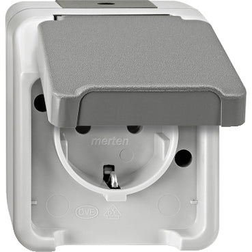 Schneider Electric Merten AQUASTAR Wandsteckdose (WCD-Schaltgerät) - MTN2301-8029