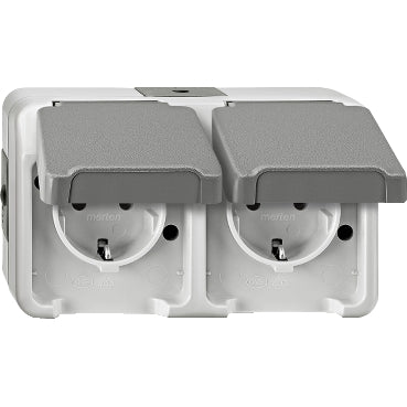Schneider Electric Merten AQUASTAR Wandsteckdose (WCD-Schaltgerät) - MTN2321-8029
