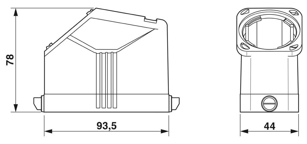 Phoenix Contact HC Housing Industrial Connector - 1407642