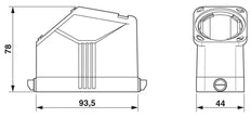 Phoenix Contact HC Housing Industrial Connector - 1407642