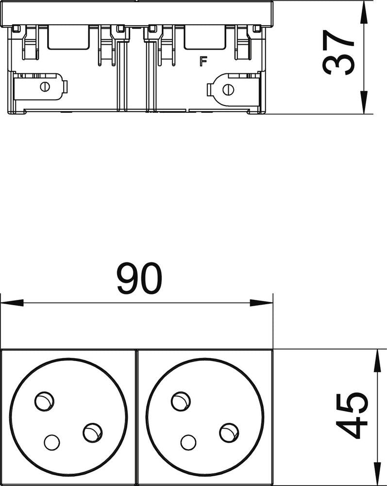 OBO STD Wandsteckdosenbox (WCD Schaltgeräte) - 6120672
