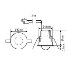 ESYLUX Compact Express Motion Switch (Complete) - EP10510014