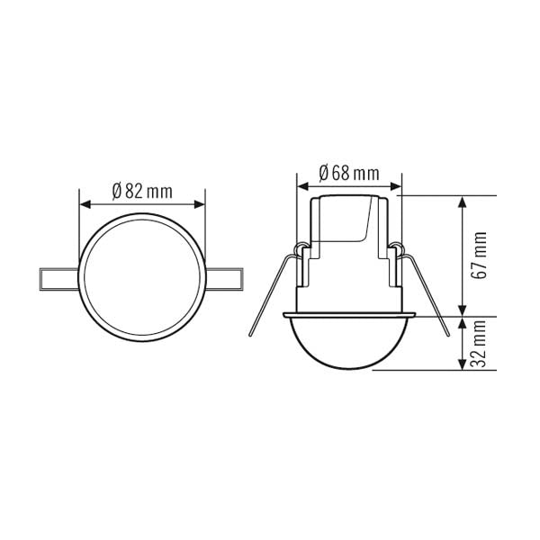 ESYLUX Compact Express Bewegungsmelder-Element - EP10510755