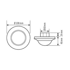 ESYLUX Compact Motion Detector Bus System - EP10427435