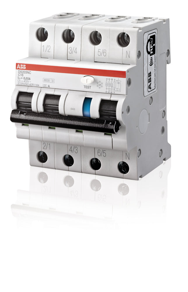 ABB 4 Pol RCCB Mit MCB 20A 300mA Typ A - 2CSR256140R3205