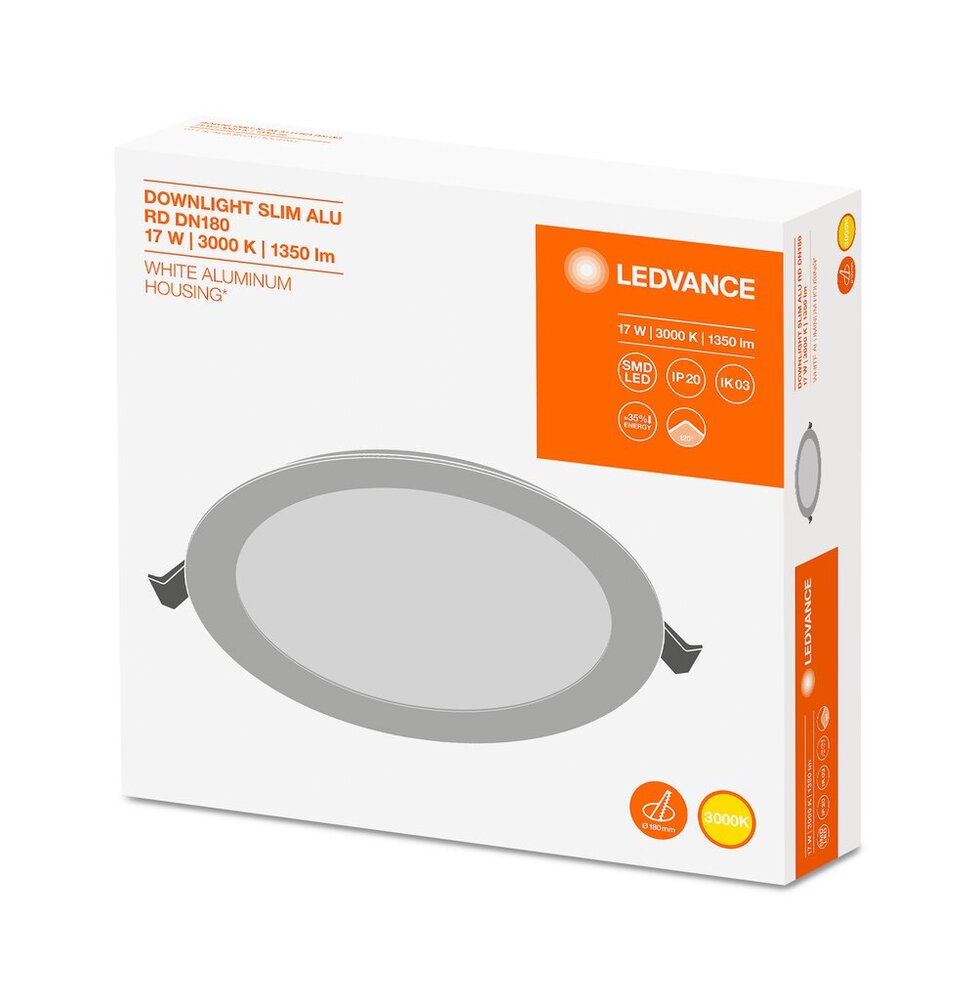 Ledvance Downlight Schlankes Downlight/Spotlight/Flutlicht - 4058075063921