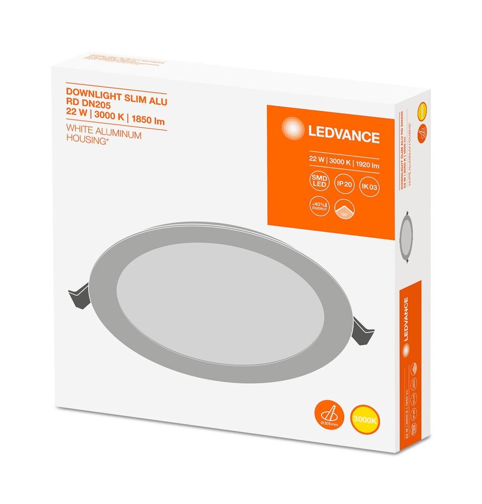 Ledvance Downlight Schlankes Downlight/Spotlight/Flutlicht - 4058075064003