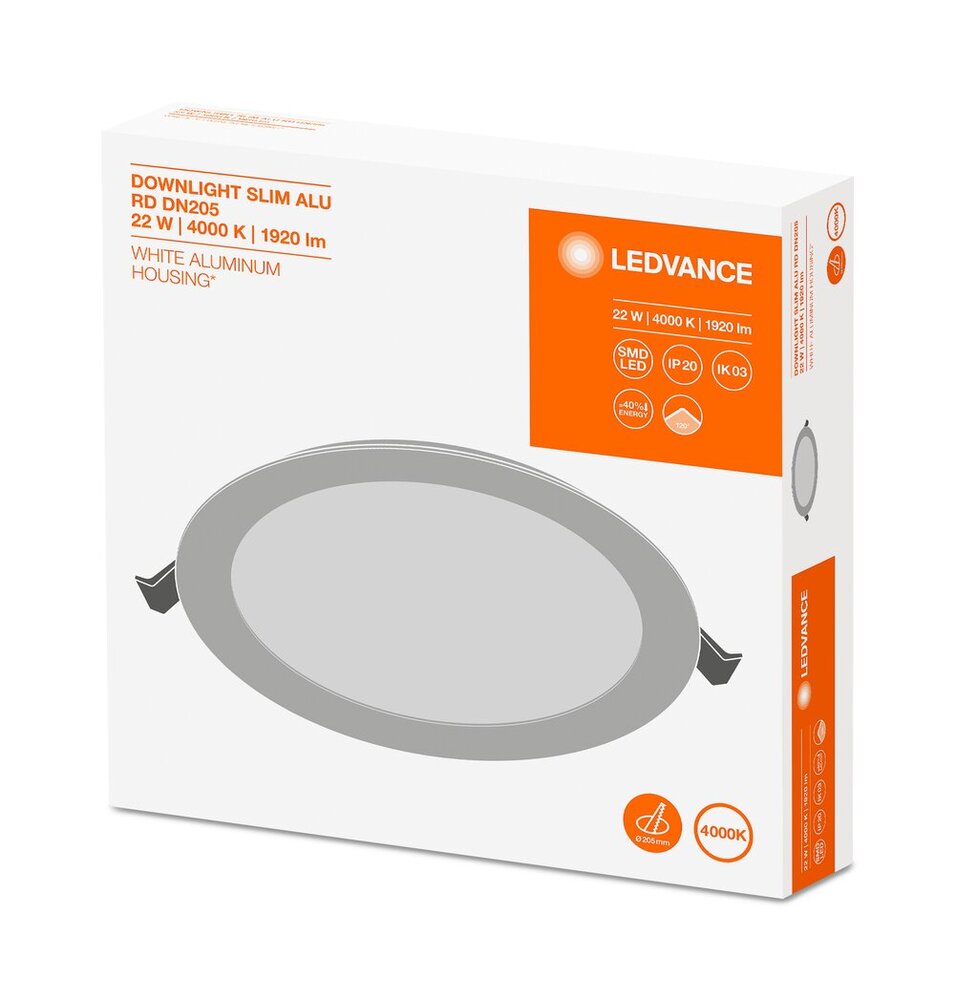 Ledvance Downlight Schlankes Downlight/Spotlight/Flutlicht - 4058075064027