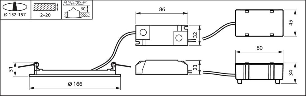 Philips Coreline Downlight/Scheinwerfer/Flutlicht - 33947499
