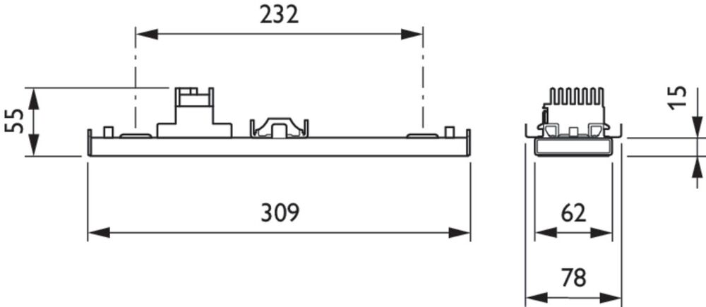 Philips Maxos Fusion Eelektra Versorgungsgehäuse für Beleuchtungskörper - 99833500