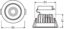 Ledvance Spot Downlight/Spotlight/Flutlicht - 4058075126862