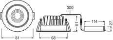 Ledvance Spot Downlight/Spotlight/Flutlicht - 4058075126923