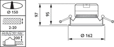 Philips Coreline Downlight/spotlight/floodlight - 32580400
