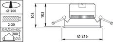 Philips Coreline Downlight/Scheinwerfer/Flutlicht - 32585900