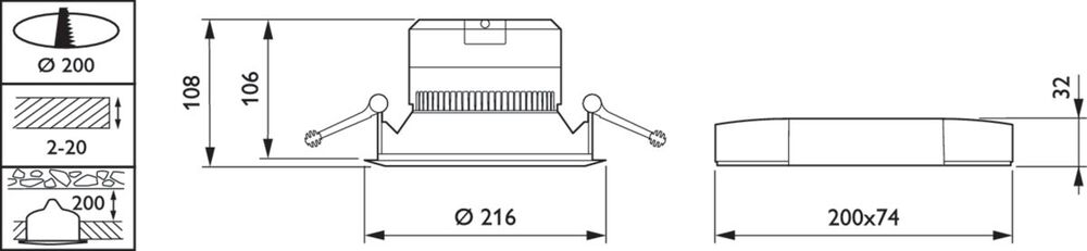 Philips Coreline Downlight/Scheinwerfer/Flutlicht - 32838600