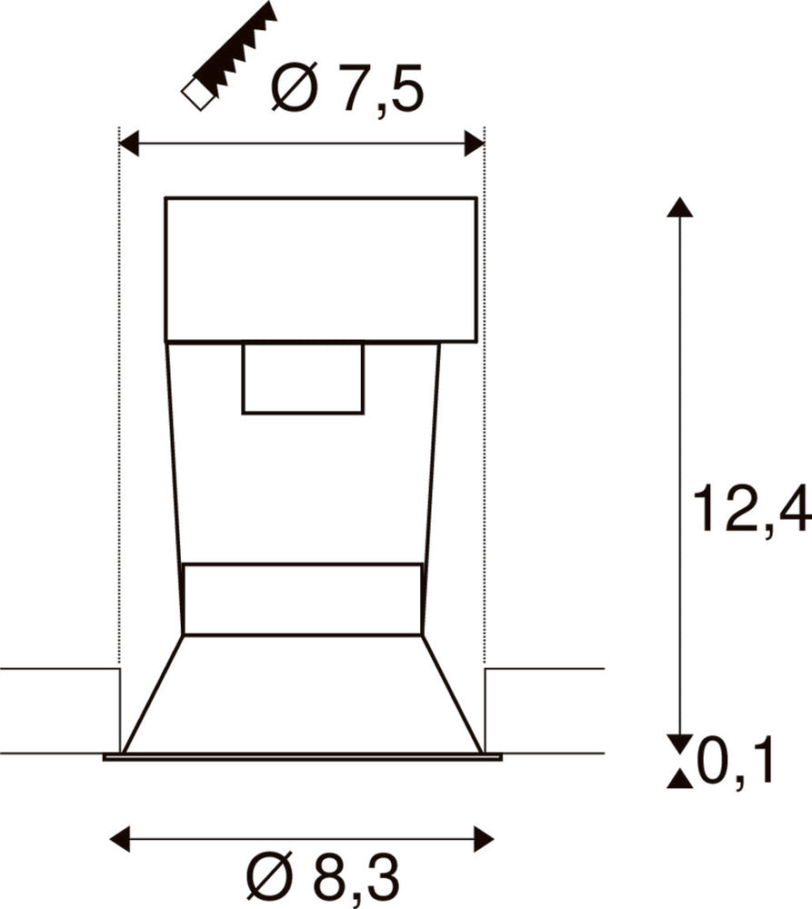 SLV Horn Downlight/Spotlight/Flutlicht - 112910
