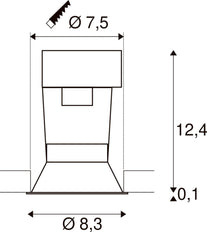 SLV Horn Downlight/Spotlight/Flutlicht - 112910