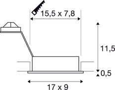 SLV New Tria Downlight/Spotlight/Flutlicht - 113512