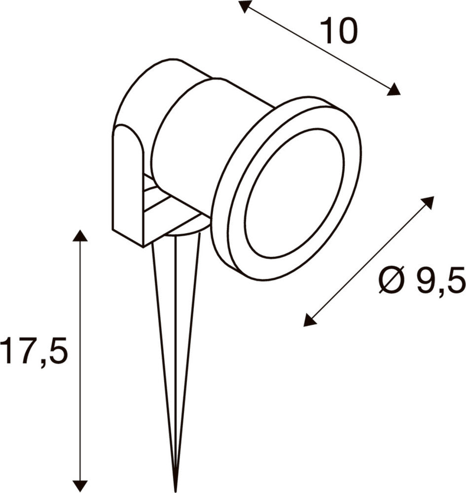 SLV Nautilus Garden/footpath Lighting Fixture - 227418