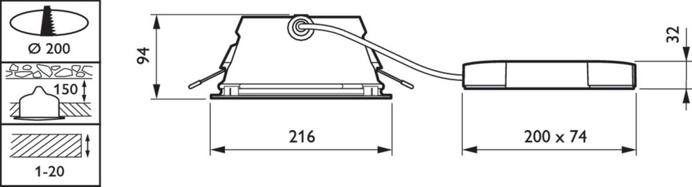 Philips GreenSpace Downlight/Spotlight/Flutlicht - 79327200