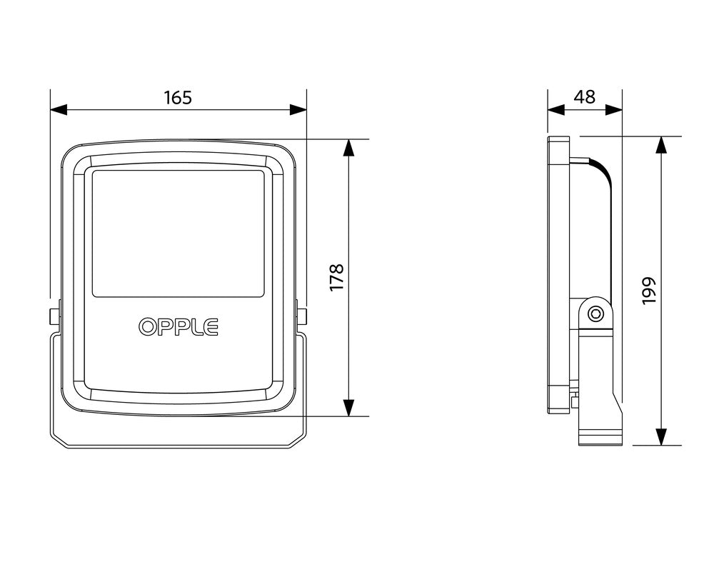 Opple LED Floodlight Downlight/Spotlight/Floodlight - 543017012100