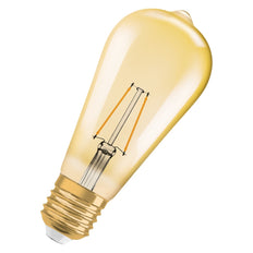 Vintage 1906 LED Edison Gold E27 2.5W 2400K - 4099854091339