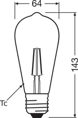Osram Vintage 1906 LED-Glühbirne - 4058075808706