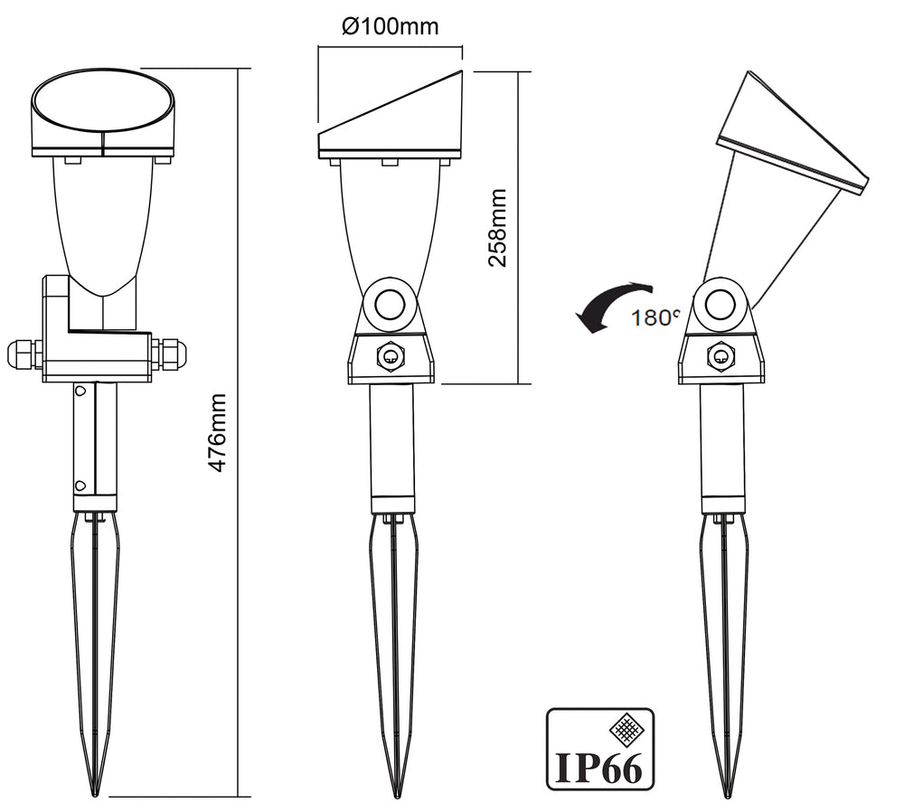 Megaman Teka Corona Garten-/Fußwegbeleuchtung - MM04456