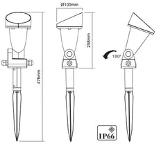 Megaman Teka Corona Garten-/Fußwegbeleuchtung - MM04456