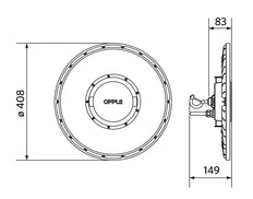 Opple LED Hochregal Halstraler - 545001001200