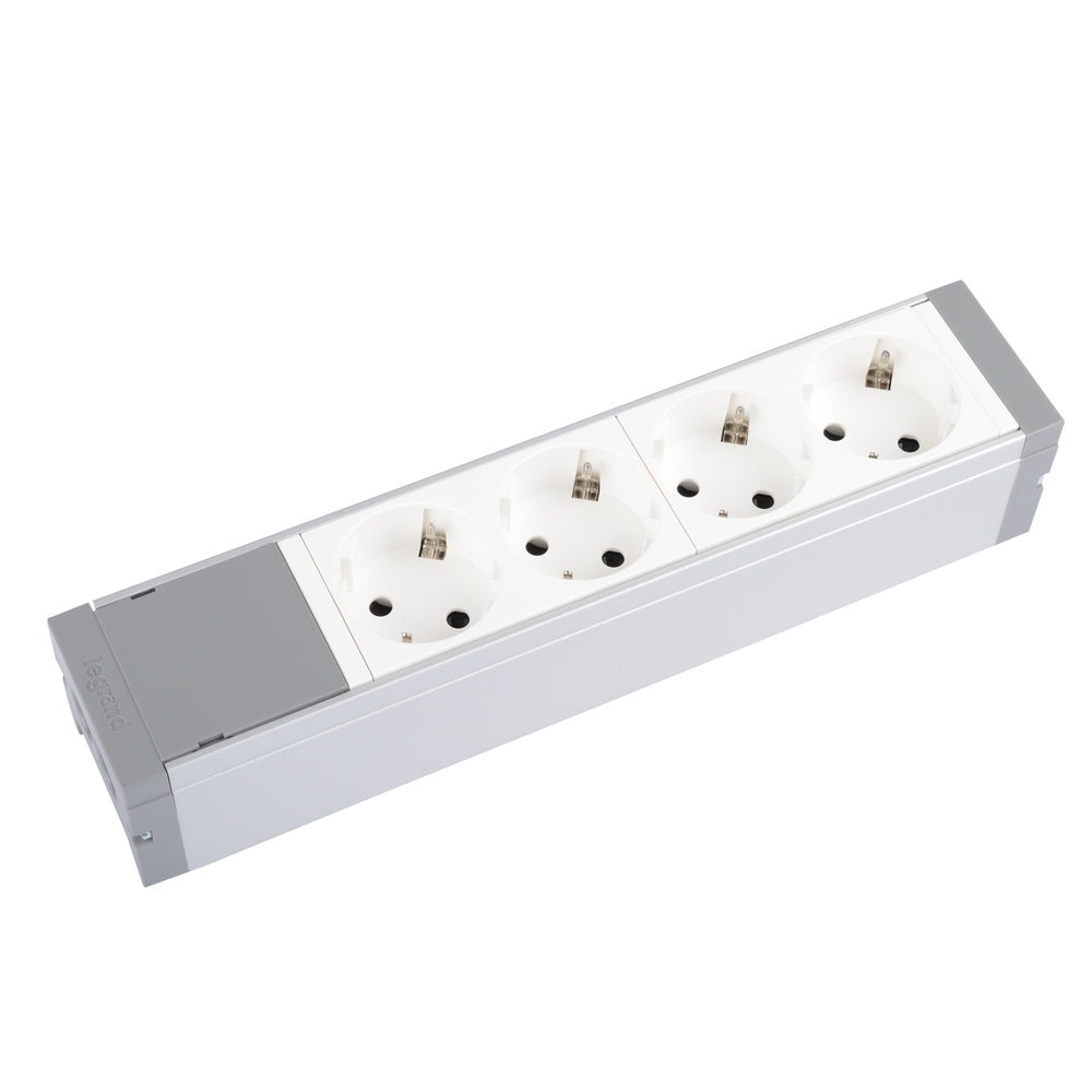 Table Power Socket With 4 Mosaic Outlets 16A 230V IP20 - 073421